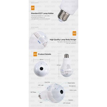 Πανοραμική κάμερα Λαμπτήρας | Προστασία χώρων στο  SECURETECH