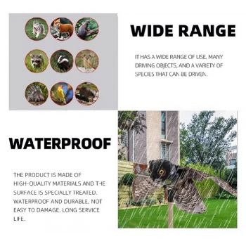 Κουκουβάγια σκιάχτρο κινούμενη για απώθηση πτηνών | Απωθητικά Πουλιών στο  SECURETECH