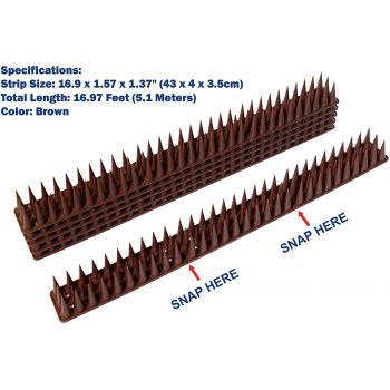 Απωθητικές ακίδες για πουλιά γάτες, σκύλους χρωματιστές | Απωθητικά Πουλιών στο  SECURETECH