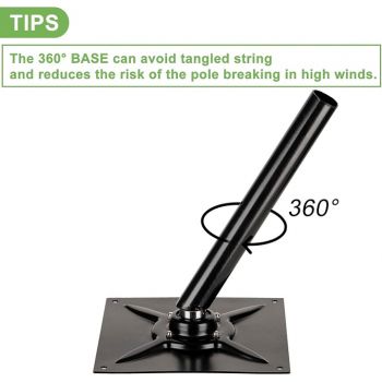 Ιπτάμενος απωθητικός αετός, 7μετρο κοντάρι, περιστρεφόμενη βάση | Απωθητικά Πουλιών στο  SECURETECH