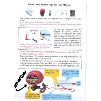 Ηλιακό Απωθητικό πουλιών με ήχους | Απωθητικά Πουλιών στο  SECURETECH