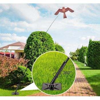 Ιπτάμενος απωθητικός αετός, 7μετρο κοντάρι, περιστρεφόμενη βάση | Απωθητικά Πουλιών στο  SECURETECH